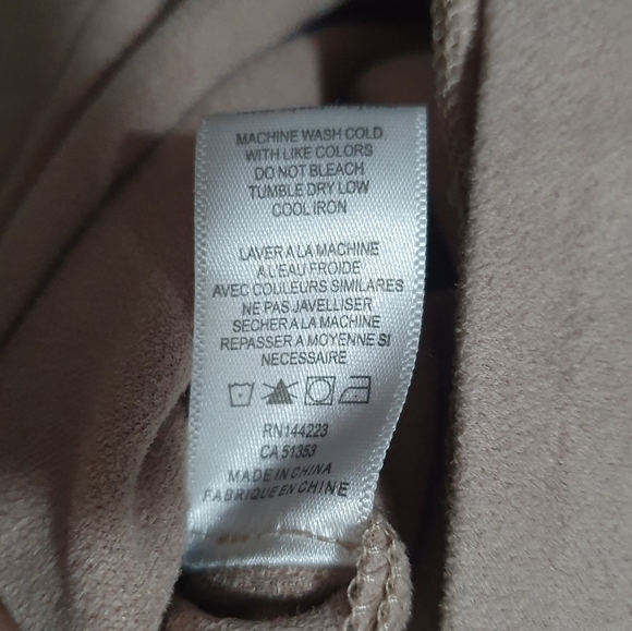 BISHOP + YOUNG Suede Like Lounge Shorts Drawstring Blush Women's Size M - Picture 8 of 9